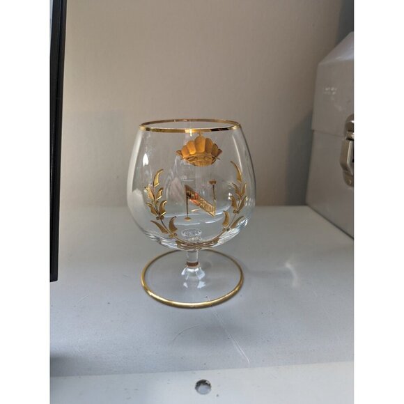 Vintage Napoleon Brandy / Cognac single drinking glass, French Empire gilded - Picture 9 of 9